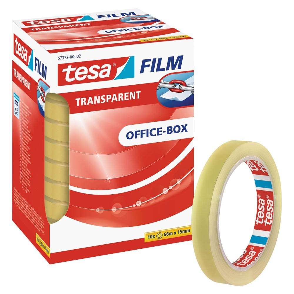 66m:15mm Tesa film transparent 1 Rolle im Flowpack 