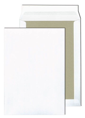 Papprückwandtaschen C4 weiß ohne Fenster HKL